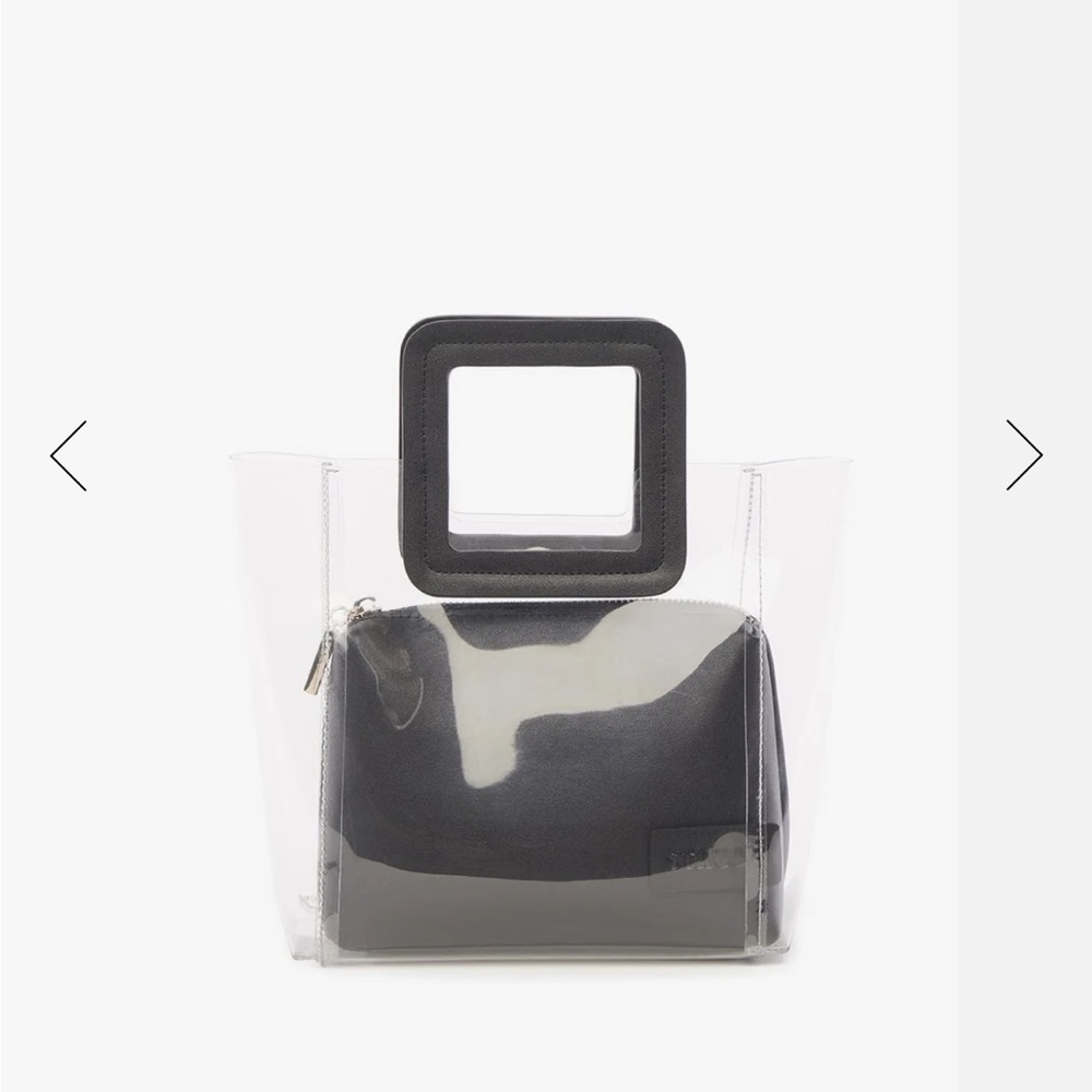 STAUD mini shirley pvc bag- black